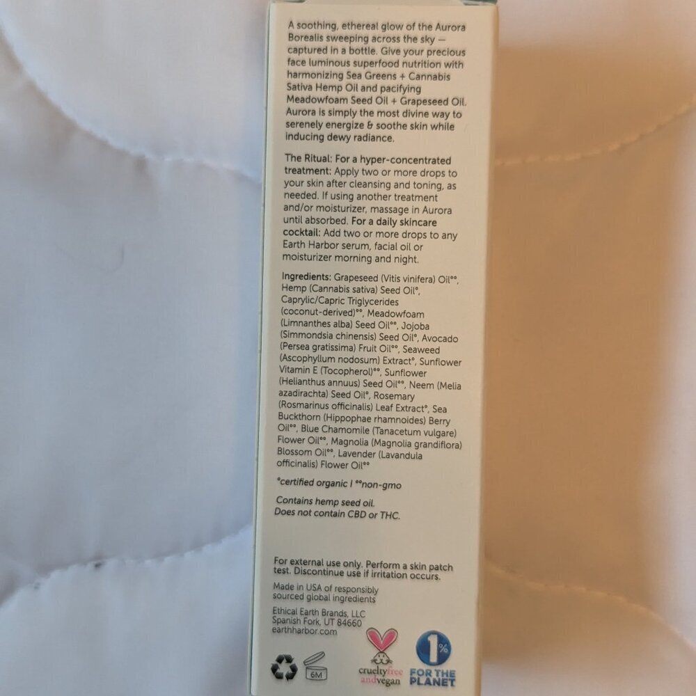 Earth Harbor Aurora Superfood Luminance Ampoule 1 oz. 30 mL  NEW - Picture 4 of 5